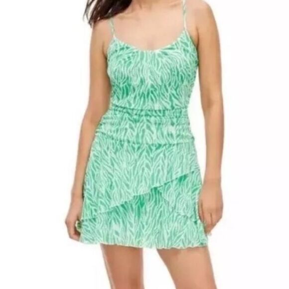 Diane Von Furstenberg DVF for Target Strappy Sea Twig Green Dress, Size XL, NWT - Picture 1 of 10
